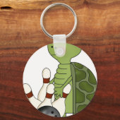 タートルピンとボーリングボール キーホルダー (正面)