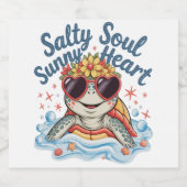 タートルフローラサマービーチ スパークリングワインラベル (シングルラベル)