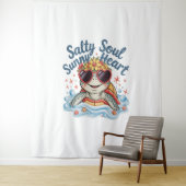 タートルフローラサマービーチ タペストリー (インサイチュ)