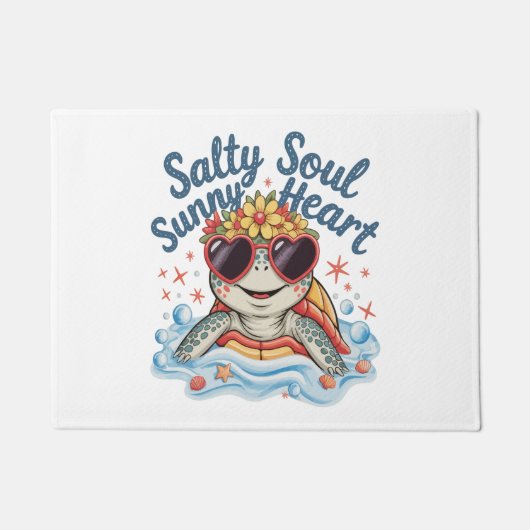 タートルフローラサマービーチ ドアマット (正面)