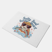 タートルフローラサマービーチ ドアマット (アングル)