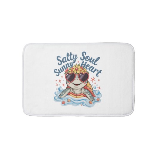 タートルフローラサマービーチ バスマット (正面)