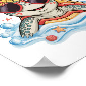 タートルフローラサマービーチ ポスター (角)