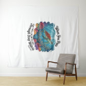 タートルブルーシースクエア タペストリー (インサイチュ(横))