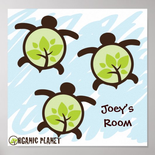 タートルプラネオーガニックットカスタムポスター ポスター (正面)