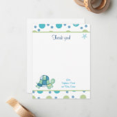 タートルベイトレンディードットフラットサンキューカード ノートカード (正面/裏面インサイチュ)