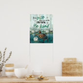 タートルベイ感動的&やる気を起こさせる ポスター (キッチン)