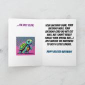 タートルベカラフルレーテッド誕生日 カード (内部)