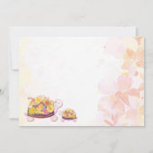 タートルベビーガールフォト誕生 案内状 (裏面)