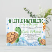 タートルベビーシャワー招待状招待状 招待状 (スタンド正面)