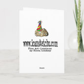 タートルベレードレイテハッピーバースデーカード カード (裏面)