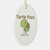 タートルペースは私の幸せな場所 セラミックオーナメント (右)
