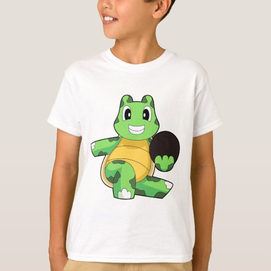 タートルボウリング ボウリングボール Tシャツ (正面)