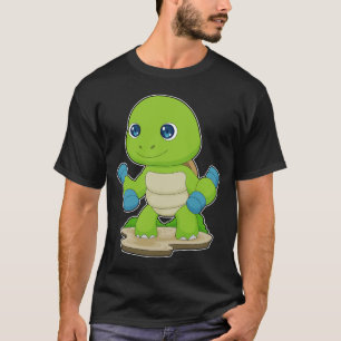タートルボディビルダーダンベルズボディビル Tシャツ