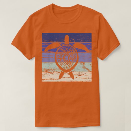 タートルマリン生物学者ヴィンテージレトロ2 Tシャツ (デザイン正面)