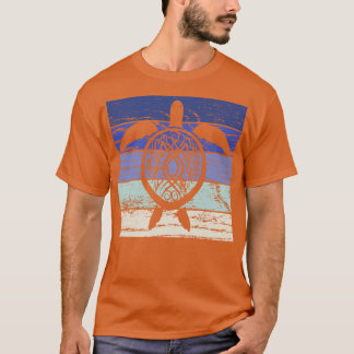 タートルマリン生物学者ヴィンテージレトロ2 Tシャツ