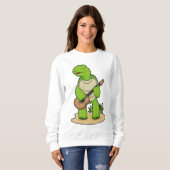 タートルミュージシャンギター音楽 スウェットシャツ (正面フル)