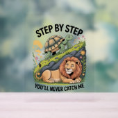 タートルライオおもしろいン アクリルサイン (ニュートラル)