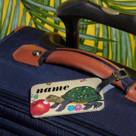 タートルラゲッジタグボーイの子供のパーソナライズ ラゲッジタグ