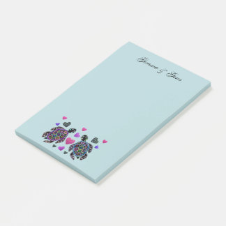 タートルラブ名前をカスタムする ポストイット