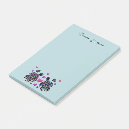 タートルラブ名前をカスタムする ポストイット (アングル)