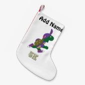 タートルランナー5K – 紫 スモールクリスマスストッキング (正面 (吊り時))