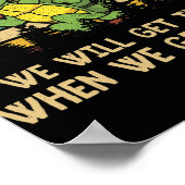 タートルランニングズのチーム私たちはそこにヴィンテージ ポスター (角)