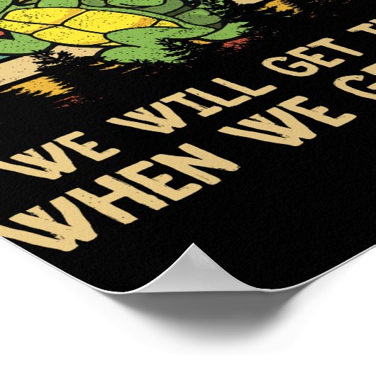 タートルランニングズのチーム私たちはそこにヴィンテージ ポスター (角)