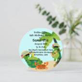 タートルリフフィックパーティーラウンド誕生日招待状 招待状 (スタンド正面)