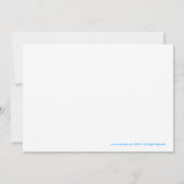 タートルリーフサチュートル5x7誕生日招待状 招待状 (裏面)