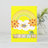 タートルレインボーイエローラブ招待状 招待状 (スタンド正面)