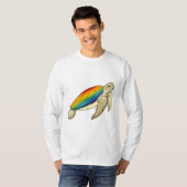 タートルレインボー Tシャツ (正面フル)