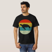 タートルレトロヴィンテージシルエット70s tシャツ (正面フル)