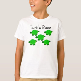 タートルレースの緑のカメ Tシャツ