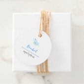 タートルロゴビーチテーマブルー文字価格つるラベル フェイバータグ (インサイチュ)