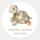 タートルロゴ ラウンドシール (正面)