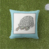 タートル恋人の枕 アウトドアクッション (芝生)