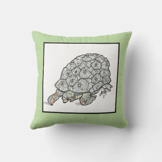 タートル恋人の枕 アウトドアクッション (裏面)