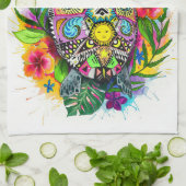 タートル恋人スピリチュアルカメ キッチンタオル (折り畳み)