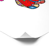 タートル恋人抽象芸術カメ フォトプリント            (角)