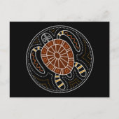 タートル点々のあるデザイン ポストカード (正面)