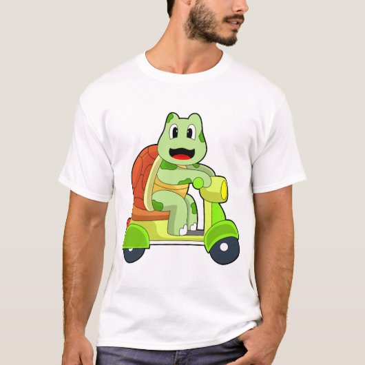 タートル スクーター Tシャツ (正面)