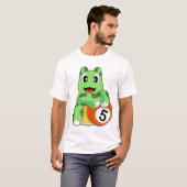 タートル ビリヤード 対象球 スポーツ Tシャツ (正面フル)
