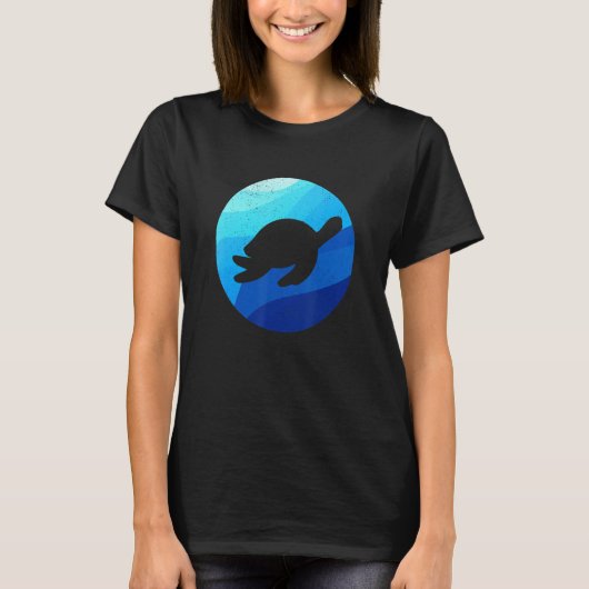 タートル 海を守ろう未来を守ろうTシャツ Tシャツ (正面)