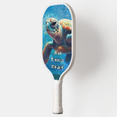 タートレーチリンおもしろいウミガメ ピックルボールラケット (左)