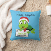 タートレー素晴らしおもしろいタートルパンブルー クッション (ブランケット)