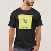 タートンカ おもしろ 化学 元素 記号 Tシャツ (正面)