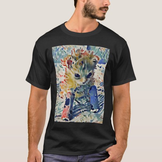 タートー絵画トキャットインスパイアマティス Tシャツ (正面)