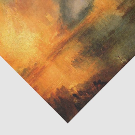 ターナーによる議会の家々の焼き討ち 薄葉紙 (詳細)