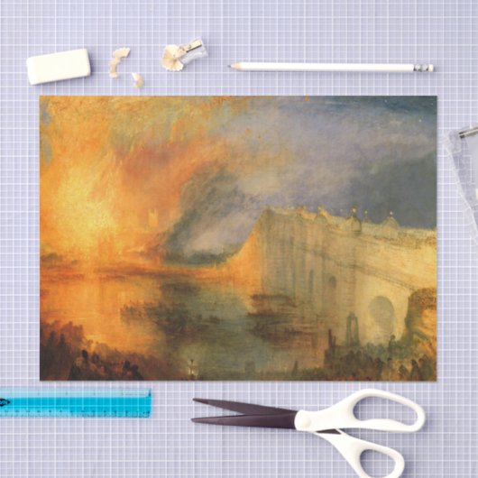 ターナーによる議会の家々の焼き討ち 薄葉紙 (クラフト)